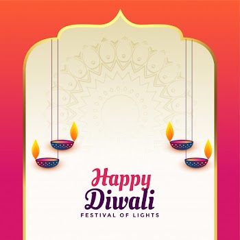 Beautiful happy diwali indian style background Free Vector