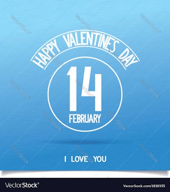 Beautiful Happy Valentines Day sign vector image
