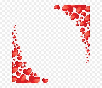 Beautiful Heart Vector Frame, Heart, Red, Vector Png - Happy Wedding