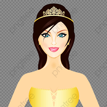 Beautiful Lady Driving To The Picture Material, Lady Clipart ...