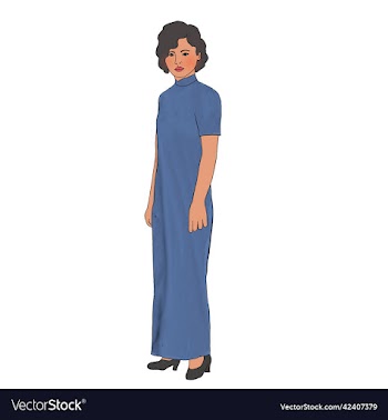 beautiful lady in her cheongsam