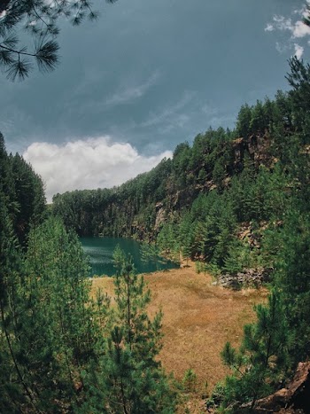Beautiful Lake in the Middle of the Forest