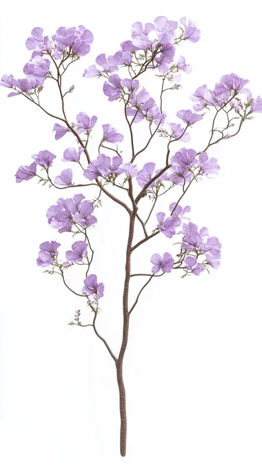 Beautiful Paulownia Flower Tree Branch Beautiful Paulownia Flower Tree Branch