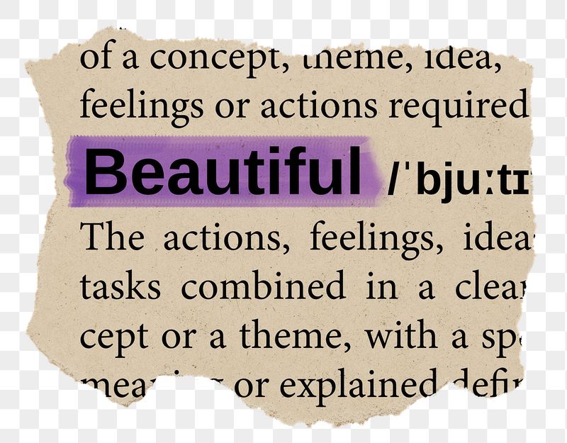 Beautiful png word sticker, torn | Free PNG - rawpixel
