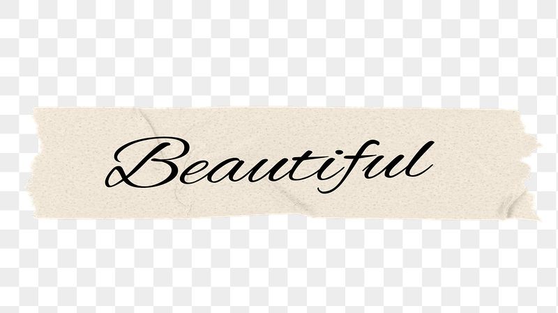 Beautiful png word, torn paper | Free PNG - rawpixel
