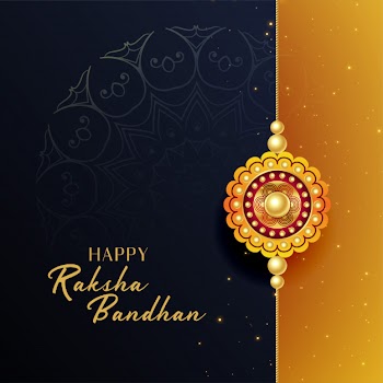Beautiful raksha bandhan festival greeting background Free Vector