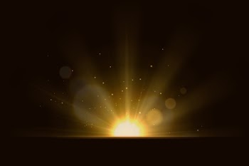 Beautiful rays of light effect Free Vector
