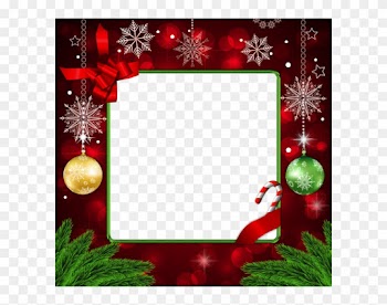 Beautiful Red Deco Png Christmas Frame - Beautiful Christmas Photo Frames