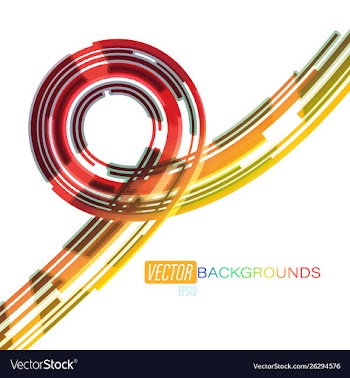Beautiful rotating colors on a white vector image