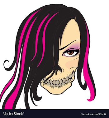 Beautiful skully vector image