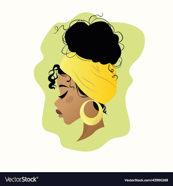 beautiful swarthy girl in profile with a yellow