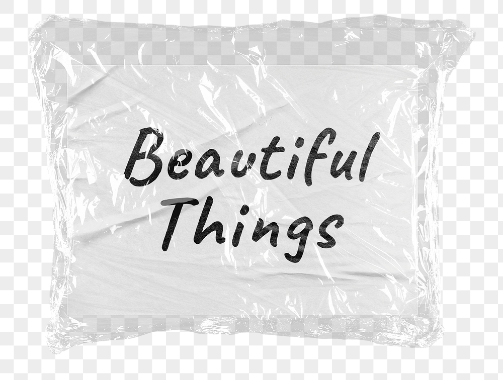Beautiful things png word sticker, | Free PNG - rawpixel