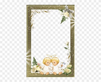 Beautiful Transparent Photo Frame With Angels - Frame With Angels