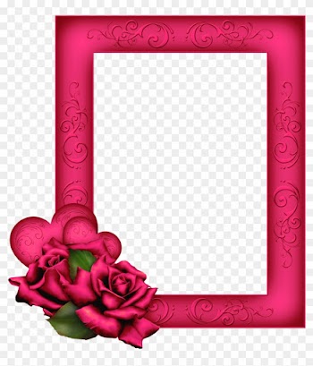 Beautiful Transparent Png Pink Frame With Roses - Bible 1 John 4 18 Kjv