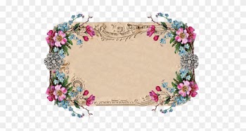 Beautiful Vintage Floral Frame From Free Pretty Things - Frame Floral Vintage Hd