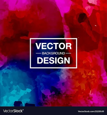 Beautiful watercolor background vector image