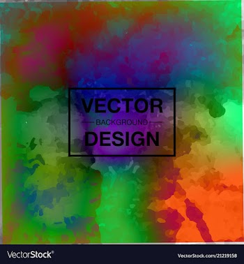 Beautiful watercolor background vector image