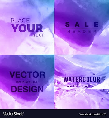 Beautiful watercolor background vector image