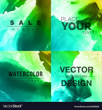 Beautiful watercolor background vector image