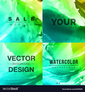 Beautiful watercolor background vector image