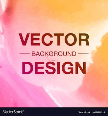 Beautiful watercolor background vector image
