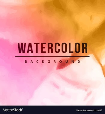 Beautiful watercolor background vector image