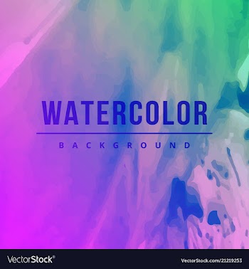 Beautiful watercolor background vector image