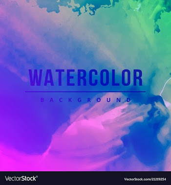 Beautiful watercolor background vector image