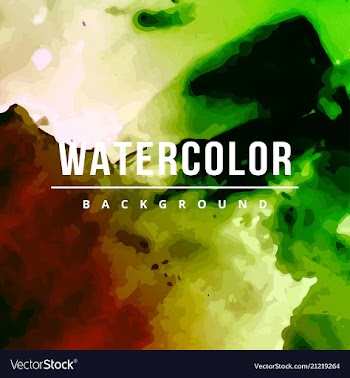 Beautiful watercolor background vector image