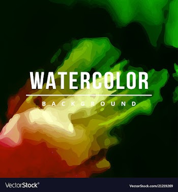 Beautiful watercolor background vector image