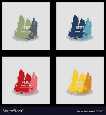 Beautiful watercolor backgrounds vector image