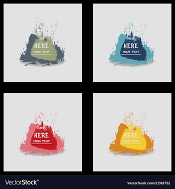 Beautiful watercolor backgrounds vector image