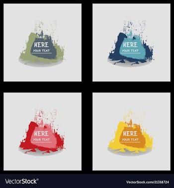 Beautiful watercolor backgrounds vector image