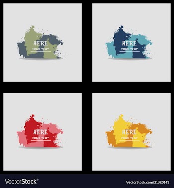 Beautiful watercolor backgrounds vector image