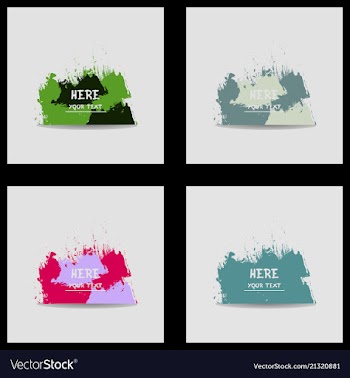 Beautiful watercolor backgrounds vector image