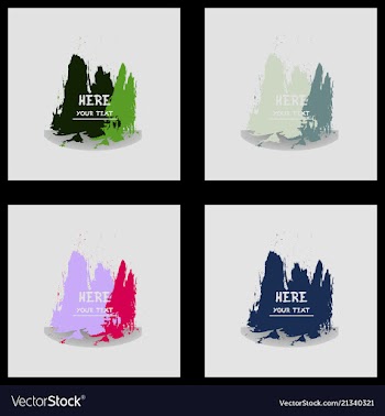 Beautiful watercolor backgrounds vector image