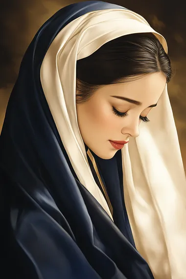 Beautiful woman in blue dress with veil, in dark fantasy room setting Beautiful woman in blue dress with veil, in dark fantasy room setting