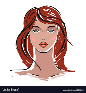  					Beautiful Woman Portrait vector image														