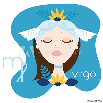 beautiful woman with virgo zodiac sign
