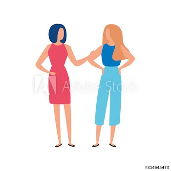 beautiful women avatar character design