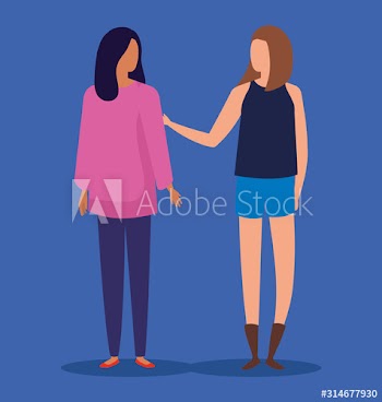 beautiful women avatar characters icons design
