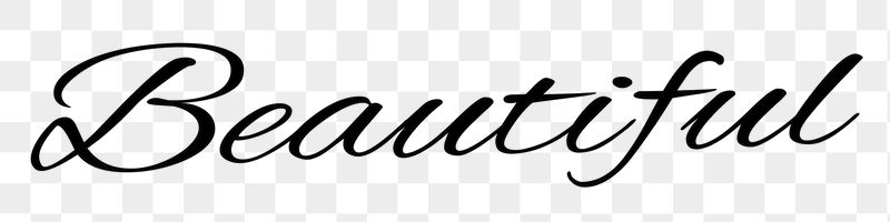Beautiful word png, simple typography | Free PNG - rawpixel