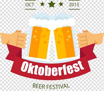 Beautifully beer flat ribbon icon transparent background PNG clipart