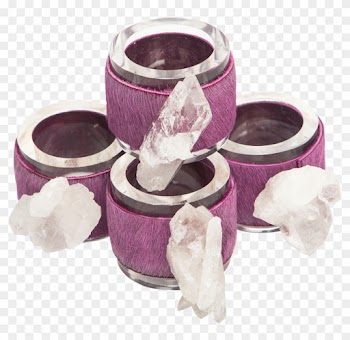 Beauty And Beast Napkin Rings Orchid - Rose