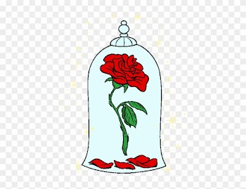 Beauty And The Beast Rose Clipart - Beauty And The Beast Rose Png