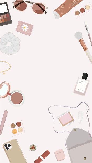Beauty blogger iPhone wallpaper, pink | Free Vector - rawpixel