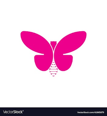 beauty butterfly icon logo