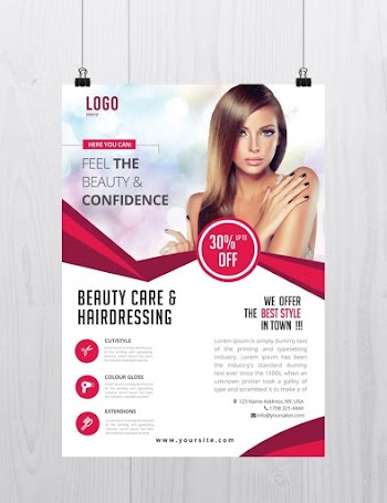 Beauty Care – Download Free PSD Flyer Template