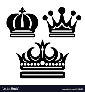  					Beauty crown silhouette vector image														