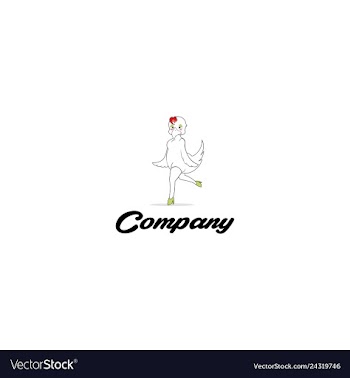 Beauty duck creative logo design vector image